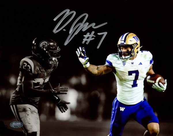 Dillon Johnson Autographed Signed 8X10 Photo Washington Huskies Vs. Usc Spotlight Mcs Holo #222077 