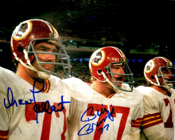 Diron Talbert Autographed Signed & Bill Brundige 8X10 Washington Redskins Photo - Autographs