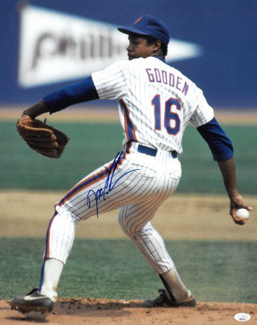 Doc/Dwight Gooden Autographed Signed New York Mets 11X14 Photo- JSA  Hologram (gray jersey)