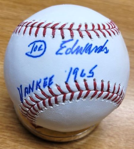 Doc Edwards Autographed Signed Official Rawlings Major League Baseball - Autographs