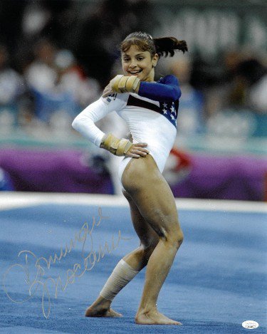 Dominique Moceanu Autographed Signed 1996 Team USA Atlanta Olympics Gymnastic 16x20 Photo- JSA (Gold Medal/Magnificent Seven) 
