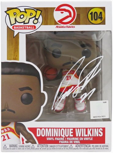Dominique Wilkins Autographed Signed Atlanta Hawks NBA Funko Pop Doll #104 