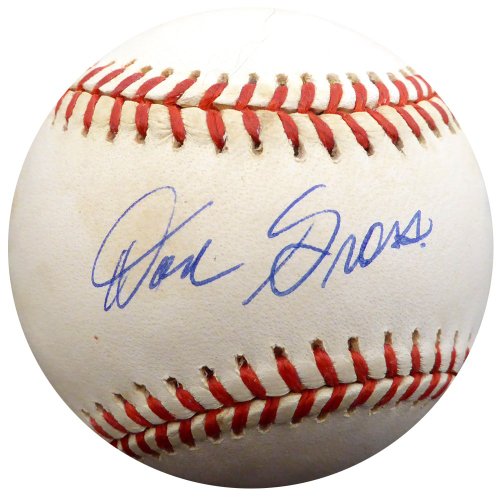 Don Gross Autographed Official Nl Baseball Cincinnati Reds, Pittsburgh Pirates Beckett Beckett