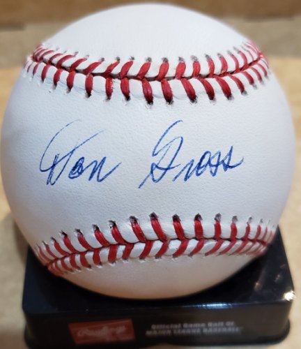 Don Gross Autographed Signed Official National League Baseball - Autographs