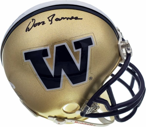 Don James Autographed Signed Washington Huskies Mini Helmet Mcs Holo #1014 