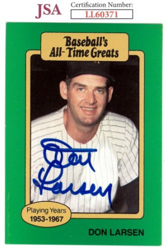 Don Larsen Autographed New York (Grey #18) Custom Baseball Jersey