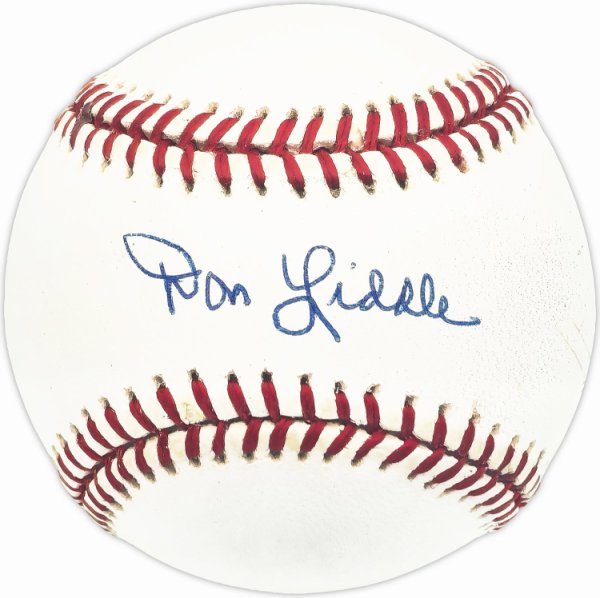 Don Liddle Autographed Signed Official Nl Baseball Brooklyn Dodgers Beckett Beckett Qr #Bm25854 