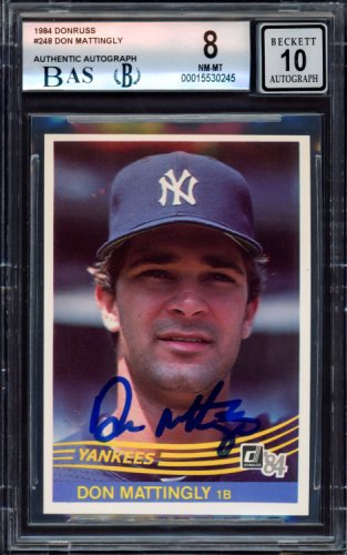 Don Mattingly Autographed NY Yankees 8x10 P/S Jersey-Beckett W Hologram  *White