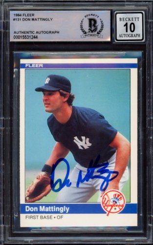 Don Mattingly Signed Baseball ''85 A.L. MVP Yankees - COA JSA -  Memorabilia Expert