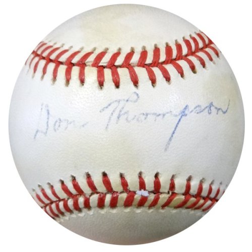 Don Thompson Autographed Signed Official Nl Baseball Brooklyn Dodgers PSA/DNA 