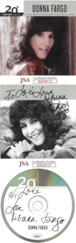 Donna Fargo Autographed Signed 2002 The Best of Donna Fargo Album CD & Back Cover To Lori - JSA #KK58112 & #KK58113 (2 sigs) 