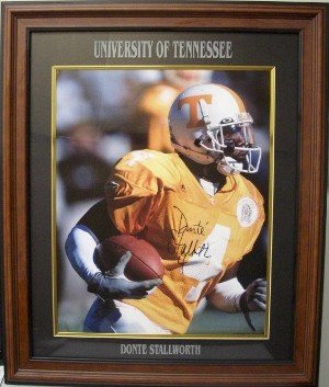 Donte Stallworth Autographed Signed Tennessee Vols 16X20 Photo Custom Framing 