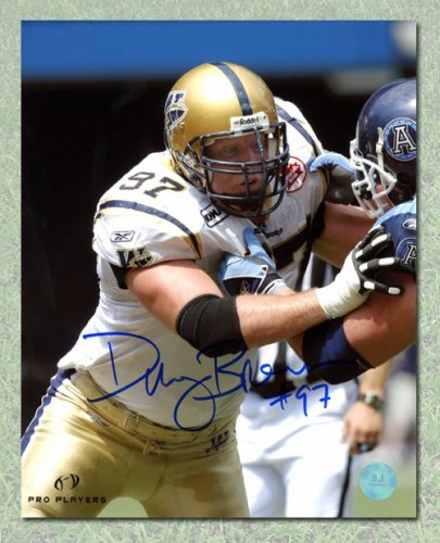 Doug Brown Autographed Signed Winnipeg Blue Bombers Football 8x10 Photo