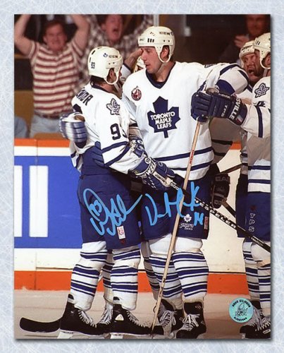 Doug Gilmour and Clark Dual Toronto Maple Leafs Signed Framed