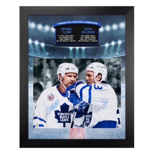 Doug Gilmour Toronto Maple Leafs Signed 8x10 Face Off Photo