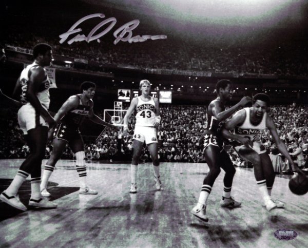 Downtown Fred Brown Autographed 8X10 Photo Seattle Sonics Mcs Holo #106816