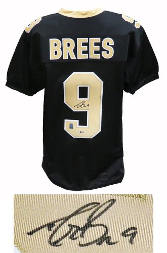 Drew Brees Autographed Signed Black Custom Football Jersey (Beckett) 