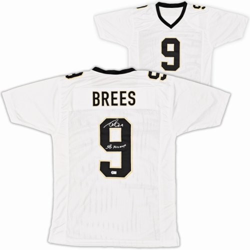 Drew Brees Autographed Signed New Orleans Saints White Jersey Sb Xliv MVP Beckett Beckett Witness
