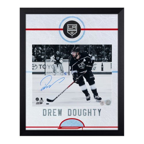 Drew Doughty Autographed Signed Los Angeles Kings Graphic Rink 19x23 Frame
