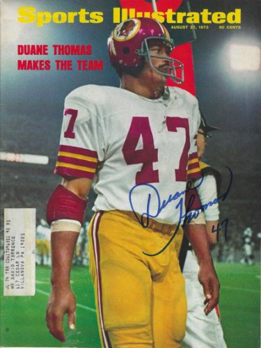 Duane Thomas Autographed Signed Washington Redskins Sports Illustrated Magazine 8/27/1973 - Autographs 