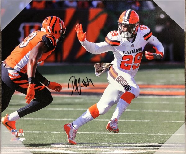 Duke Johnson Cleveland Browns 20x24 Autographed Signed Canvas - Certified Authentic 
