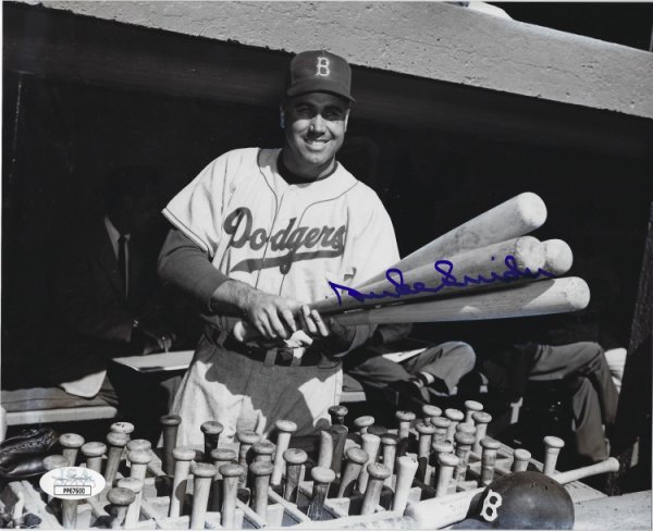 Duke Snider Autographed Signed 8X10 Brooklyn Dodgers Photo JSA - Autographs 