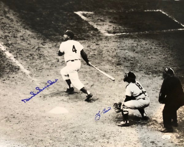 Duke Snider Autographed Signed And Yogi Berra 16X20 New York Yankees Photo With JSA COA - Autographs 
