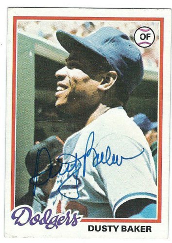 Dusty Baker Autographed Signed 1978 Topps Card - Autographs