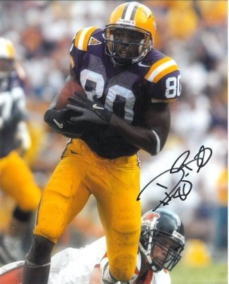 Dwayne Bowe Autographed Signed LSU Tigers 8x10 Photo purple