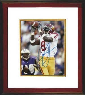Dwayne Jarrett signed USC Trojans 8x10 Photo Custom Framing- Jarrett Hologram