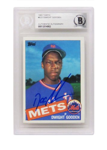 Dwight 'Doc' Gooden Signed New York Mets Pitching Grey Jersey Action 8x10  Photo