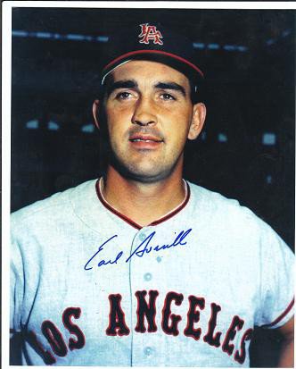 Earl Averill Autographed Signed 8X10 Los Angeles Angels Photo - Autographs