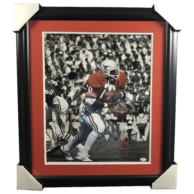 Earl Campbell Autographed Signed Framed 16x20 Spotlight Red River Run - JSA 