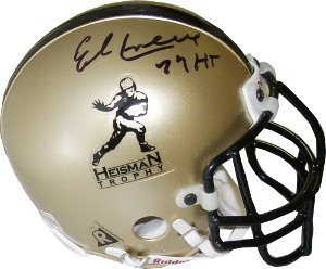 Earl Campbell Autographed Signed Heisman Logo Authenic Mini Helmet 77HT (Texas Longhorns)- JSA Hologram 