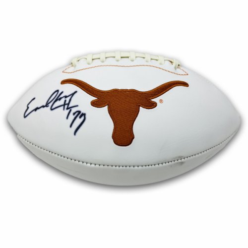 Earl Campbell Autographed Signed Texas Longhorns White Panel Football HT 77 Inscription-PSA 