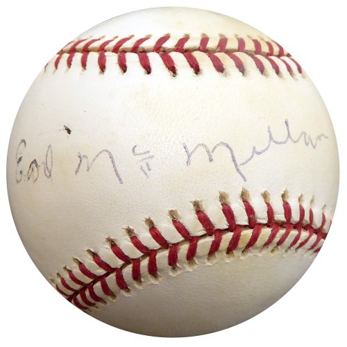 Earl Mcmillan Autographed Signed Official Nl Baseball Negro Leagues Beckett Beckett 