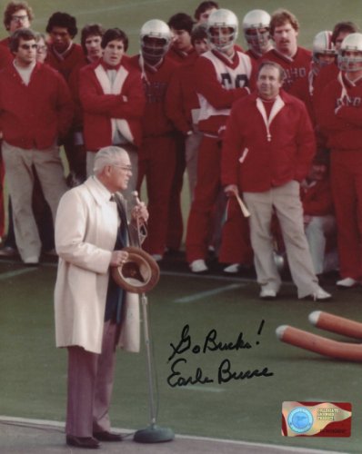 Earle Bruce Ohio State Buckeyes 8-8 8x10 Autographed Signed Photo - Certified Authentic 
