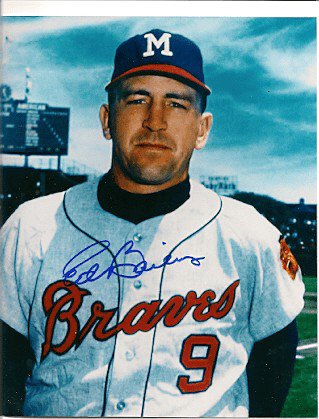 Ed Bailey Autographed Signed Photo Milwaukee Braves - Autographs