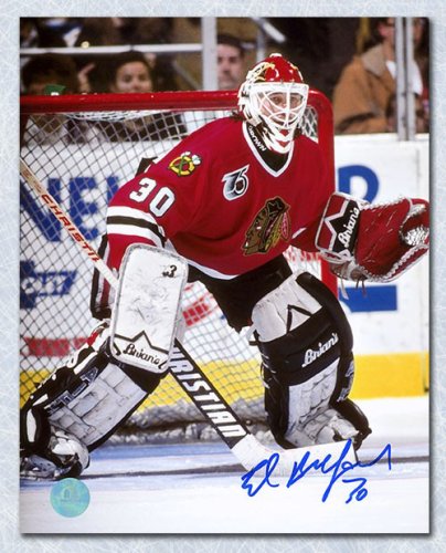 Ed Belfour Autographed Signed Chicago Blackhawks Goalie 8x10 Photo