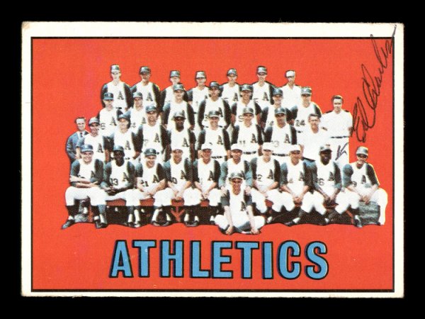 Ed Charles Autographed 1967 Topps Card #262 Kansas City A's #167100