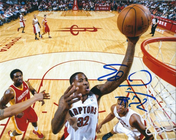 Ed Davis Autographed Signed 8X10 Toronto Raptors Photo - Autographs