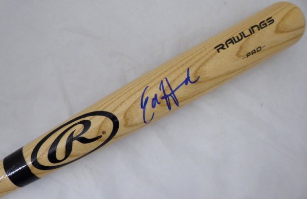 Ed Howard Autographed Blonde Rawlings Baseball Bat Chicago Cubs Beckett Beckett