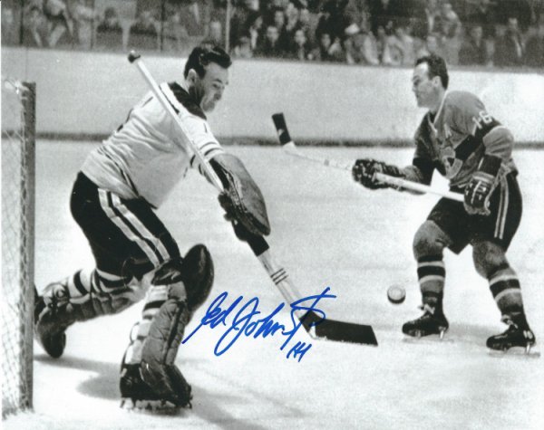 Ed Johnston Autographed Signed 8X10 Boston Bruins Photo - Autographs 