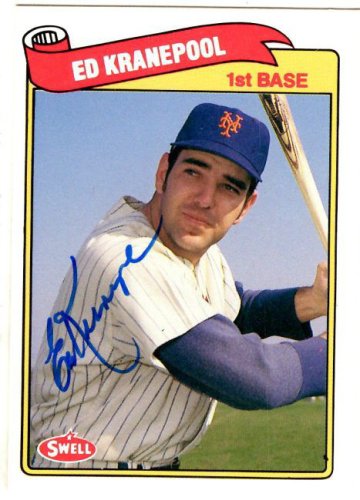 Ed Kranepool Autographed Signed 1989 Swell Baseball Greats Card - Autographs