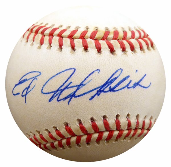 Ed Miksis Autographed Signed Official Nl Baseball Brooklyn Dodgers Beckett Beckett 