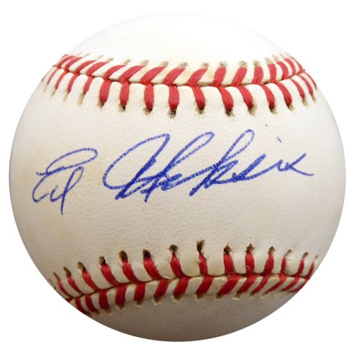 Ed Miksis Autographed Signed Official Nl Baseball Brooklyn Dodgers Beckett Beckett 
