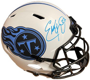 Eddie george 2024 autographed helmet