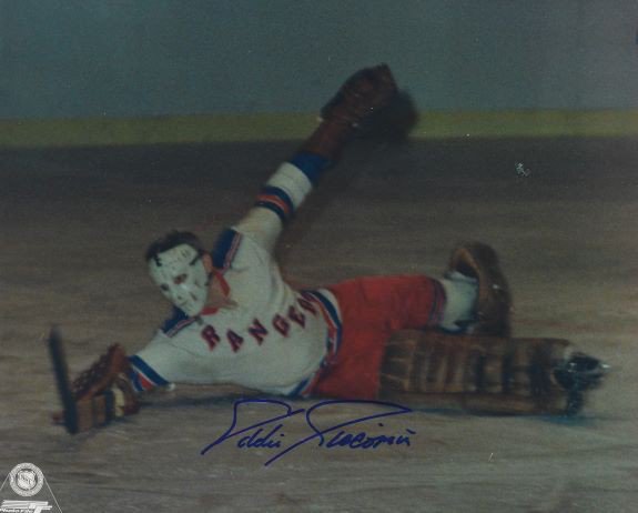Eddie Giacomin Autographed Signed 8X10 New York Rangers Photo - Autographs