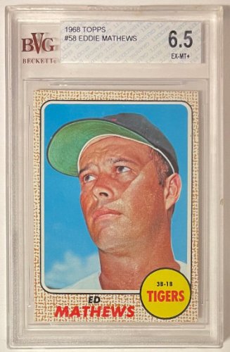 1959 Topps #450 Ed Mathews Milwaukee Braves Baseball Card EX