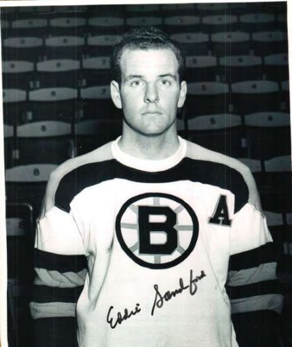 Eddie Sandford Autographed Signed Boston Bruins Photo - Autographs 
